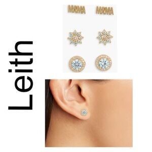 🐘🐘💓 Leith 14K Gold Plated MAMA Stud Earrings